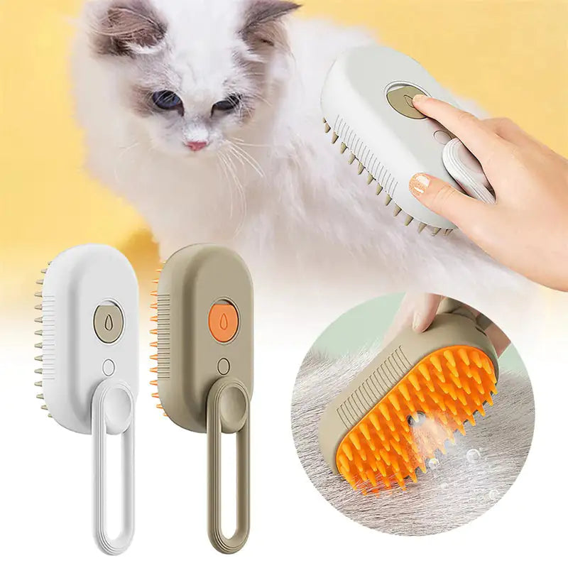 Cat Steam Brush Steamy Dog Brush 3 In 1 Electric Spray Cat Hair Brushes For Massage Pet Grooming Comb Hair Removal Combs Pet Products (Deactivated as recommended by ZCT)