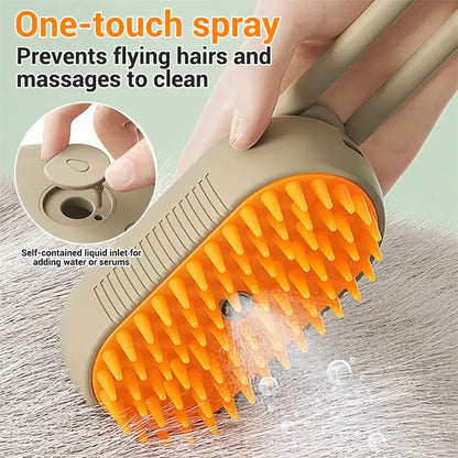 Cat Steam Brush Steamy Dog Brush 3 In 1 Electric Spray Cat Hair Brushes For Massage Pet Grooming Comb Hair Removal Combs Pet Products (Deactivated as recommended by ZCT)