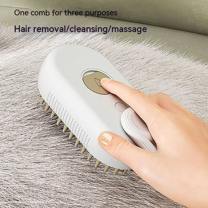 Cat Steam Brush Steamy Dog Brush 3 In 1 Electric Spray Cat Hair Brushes For Massage Pet Grooming Comb Hair Removal Combs Pet Products (Deactivated as recommended by ZCT)